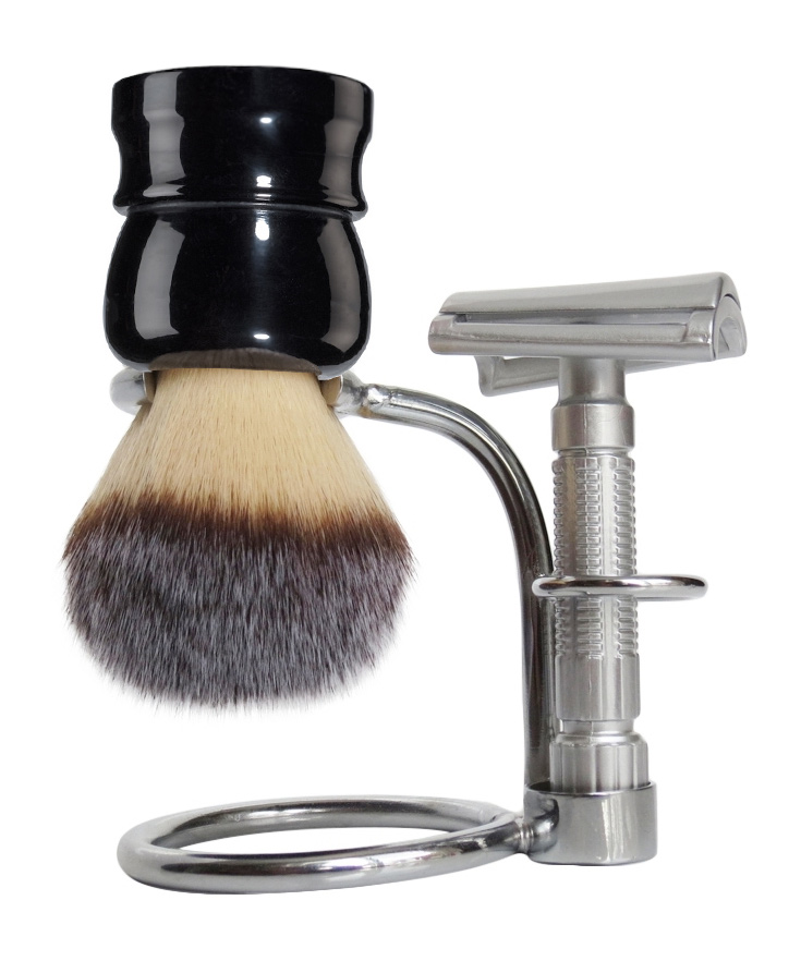 FINE ACCOUTREMENTS ALL METAL - DOUBLE EDGE ( DE ) SLANT SAFETY RAZOR (* STAND & SHAVE BRUSH NOT INCLUDED ) AUSTRALIA