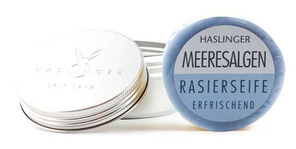 HASLINGER - Meeresalgen Shaving Soap in Metal Container Australia