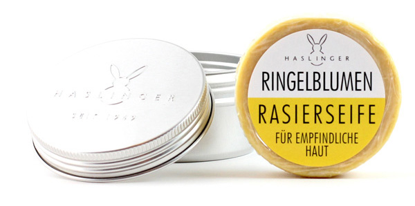 HASLINGER - Ringelblumen Shaving Soap in Metal Container Australia