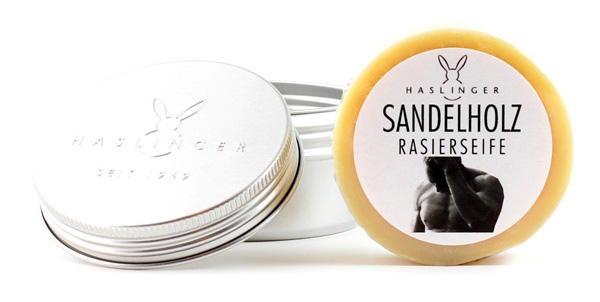 HASLINGER - SPA Sandelholz Shaving Soap in Metal Container Australia