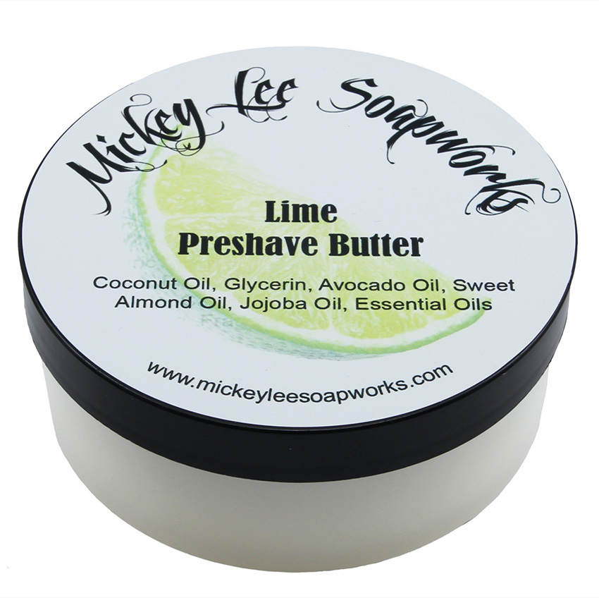 MICKEY LEE SOAPWORKS - HAND MADE ARTISAN - LIME PRE SHAVE BUTTER - 71G - AUSTRALIA