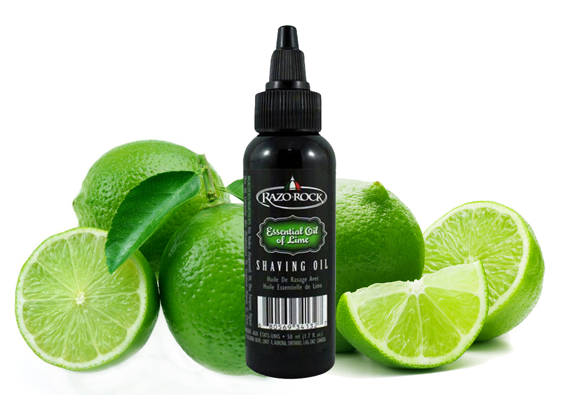 RAZOROCK SHAVING OIL - ESSENTIAL OIL OF LIME / PRE SHAVE OIL - 50ml