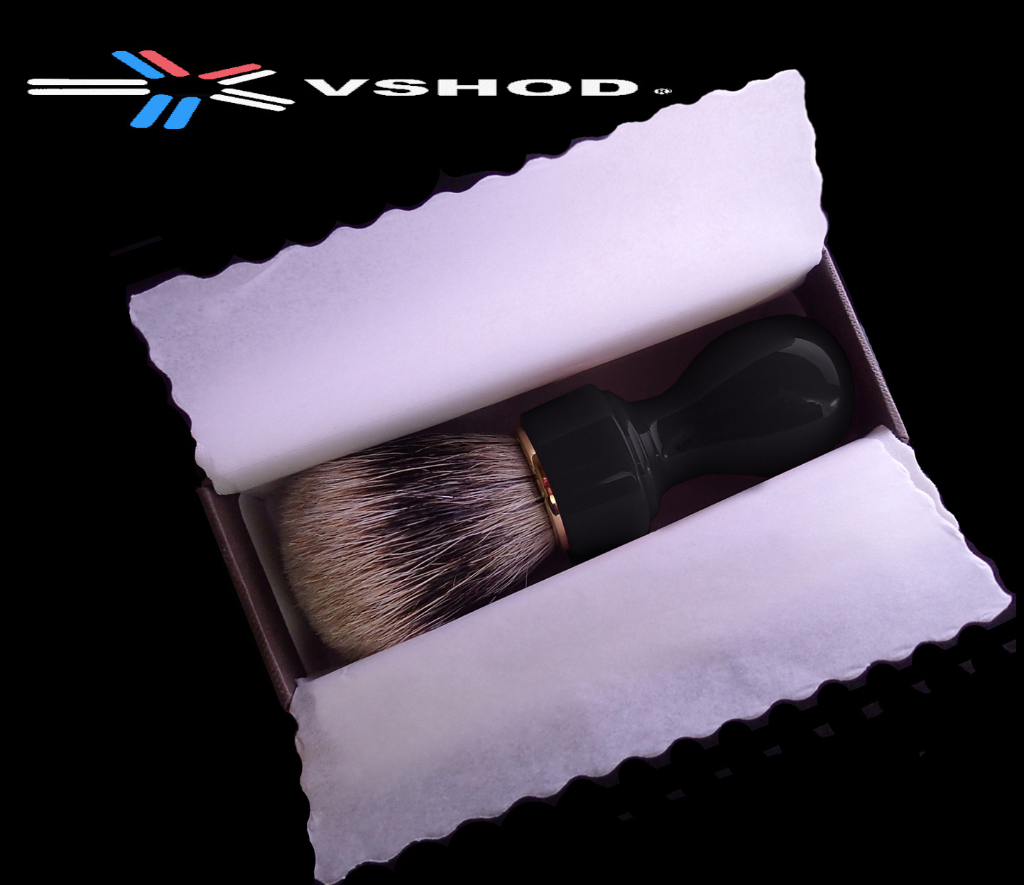 Black Zenith Shaving Brush Australia - Handmade in Italy for Italian Barber Shops and European Barbershops