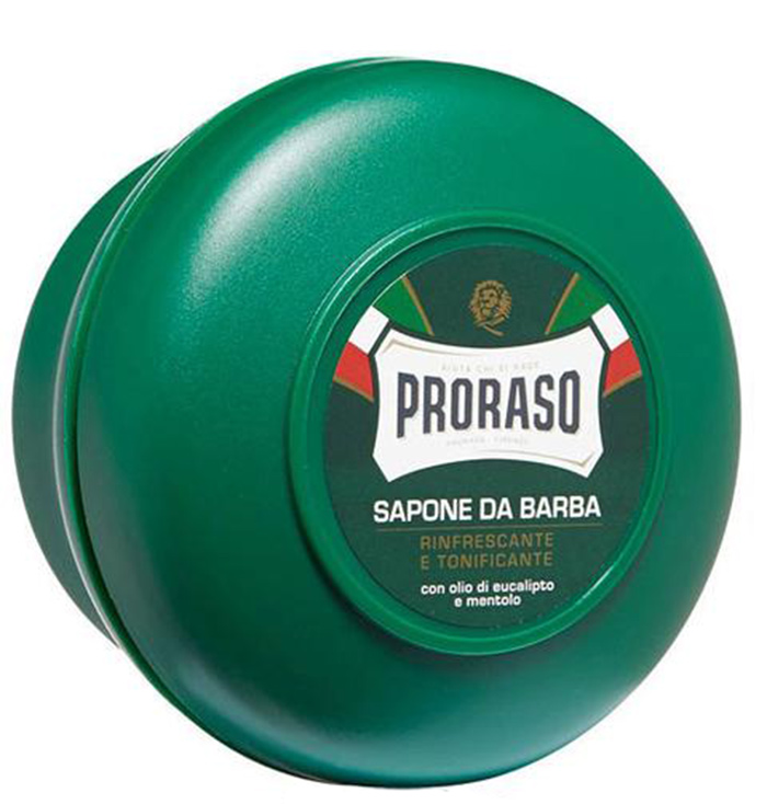 PRORASO GREEN ( Menthol & Eucalyptus ) - BARBER SHOP / ITALIAN SHAVING SOAP IN A BOWL - 147G - AUSTRALIA